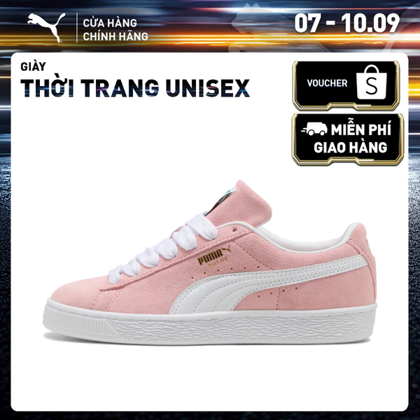 Giày Thời Trang PUMA Unisex Suede Classic Rosy Outlook-White Màu Hồng