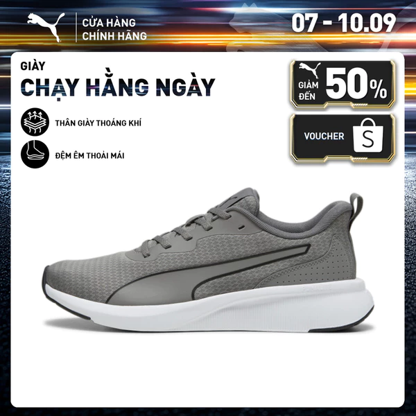 Giày Thể Thao PUMA Unisex Flyer Lite Cast Iron Màu Xám