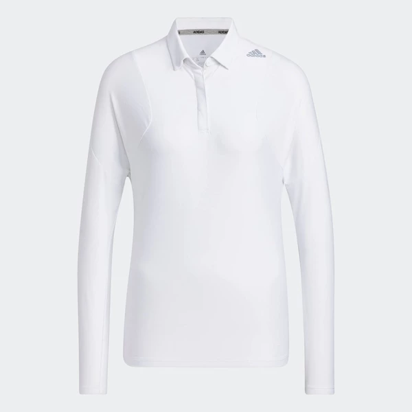 adidas Đánh gôn Áo Polo Co Giãn Dài Tay Nữ trắng HG1692