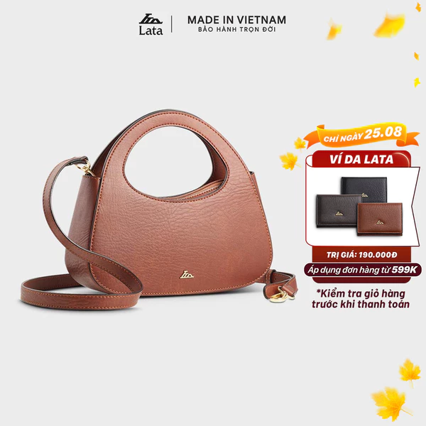 Túi Lata (Thời trang nữ đi chơi size 23 - Túi đeo chéo da HN133)