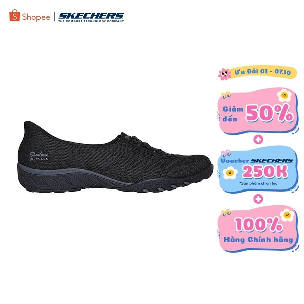 Giày Búp Bê Nữ Skechers Slip-ins Modern Comfort Breathe-Easy Striking Stroll - 100755-BBK