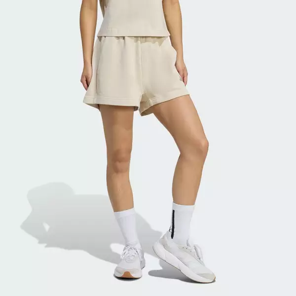 adidas Lifestyle ALL SZN French Terry Shorts Women Beige JY7793