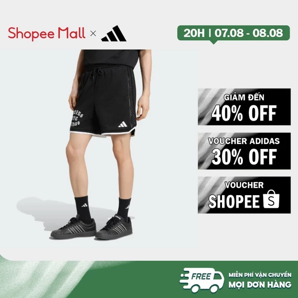 [Duy nhất 8.8 - VOUCHER 30%]adidas Phong cách sống Quần Short Lưới adidas MARVEL SPIDER-MAN Nam Đen KR5354