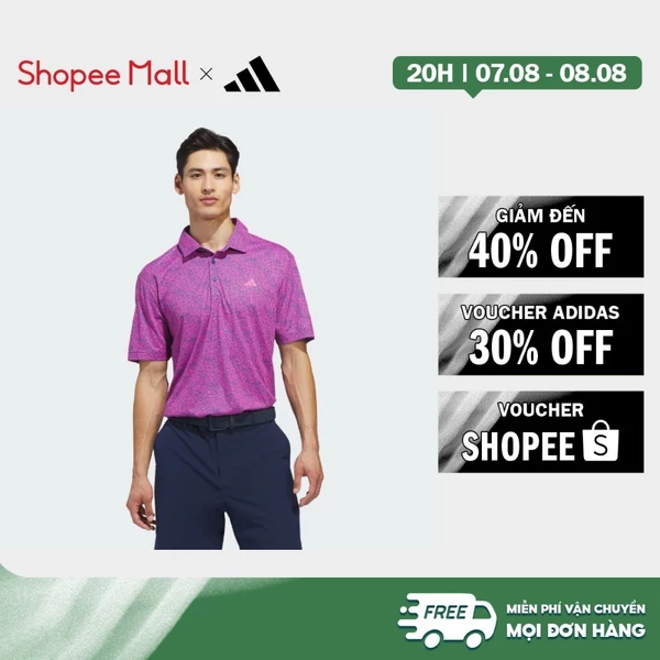 [Duy nhất 8.8 - VOUCHER 30%]adidas Đánh gôn ÁO POLO ULTIMATE365 FEATHER PRINT Nam Hồng KR9526