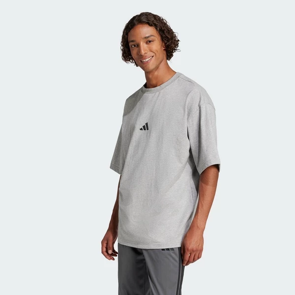 adidas Phong cách sống Áo thun Future Icons logo nhỏ Nam Xám JC5340