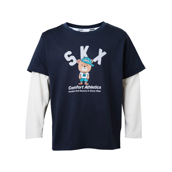Áo Thun Tay Dài Bé Trai Skechers Comfort Athletic Long Sleeve Tee - SL424B659-DKG1 Online Sale