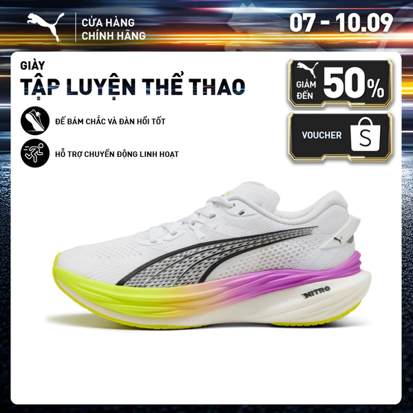 Giày Thể Thao PUMA Nữ Deviate NITRO 3 WNS Màu Trắng