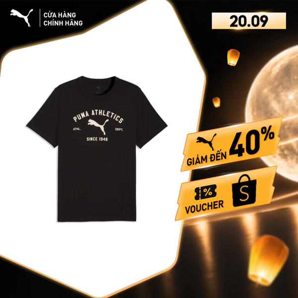 Áo Thun Thể Thao PUMA Nam CLASS Graphic Tee Black Màu Đen