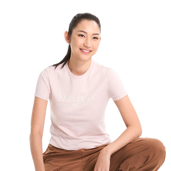 Áo Thun Tay Ngắn Nữ Skechers Lifestyle PhysicalAcademiaCollectionLounge ShortSleeve Tee-SL125W013-03PF Online Sale