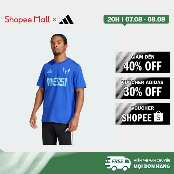 [Duy nhất 8.8 - VOUCHER 30%]adidas Bóng đá Áo Thun Graphic Messi Kèm Tên Và Số Áo Nam Màu xanh da trời JJ1419