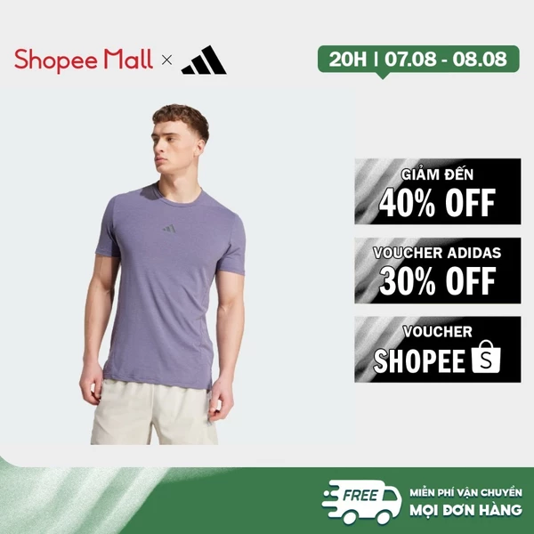 [Duy nhất 8.8 - VOUCHER 30%]adidas Gym & Training Áo Thun Tập Luyện Designed for Training Nam Màu tím JX3289