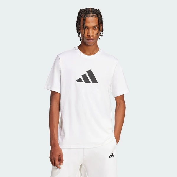 adidas Phong cách sống Áo Thun Logo 3 Bar Future Icons Nam trắng JD4913