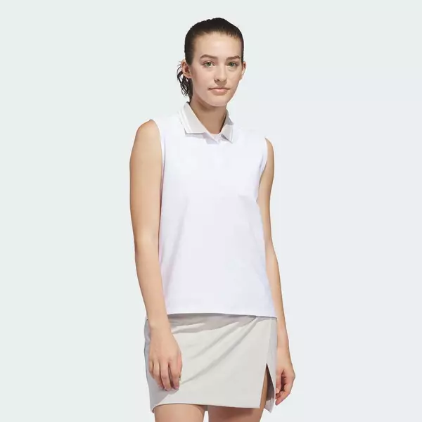 adidas Đánh gôn Áo Polo Không Tay Twistknit Beyond The Course Nữ trắng KE3678