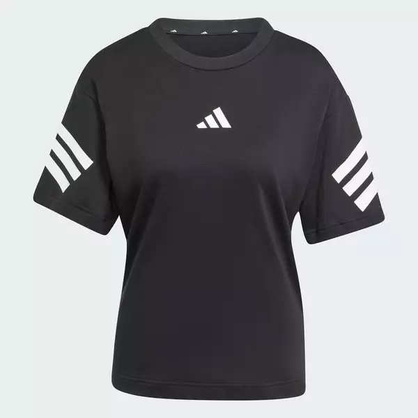 adidas Phong cách sống Áo Thun 3 Sọc Future Icons Nữ Đen JE0237