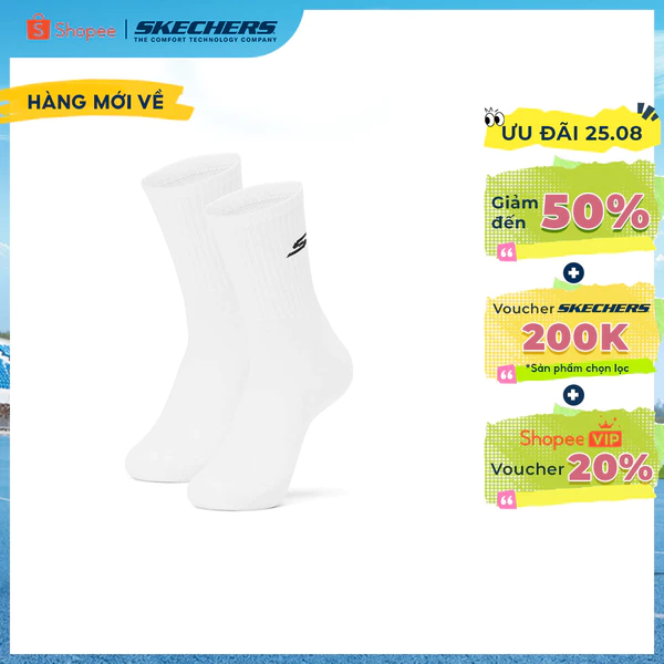 Vớ Thể Thao Nam Skechers Performance Socks Crew Socks (2 Pairs) - P425M241-038Q