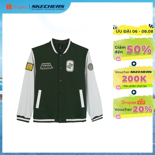 Áo Khoác Unisex Skechers Nintendo Super Mario Jacket - SL325U547-KG01
