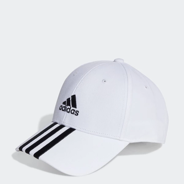 adidas Phong cách sống Mũ Lưỡi Trai Cotton Twill 3 Gạch Unisex trắng II3509