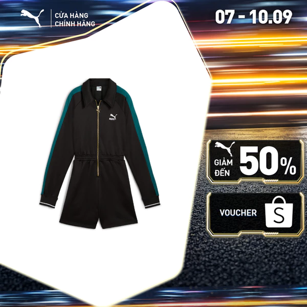 Áo Liền Quần Thời Trang PUMA Nữ T7 Romper Black Màu Đen