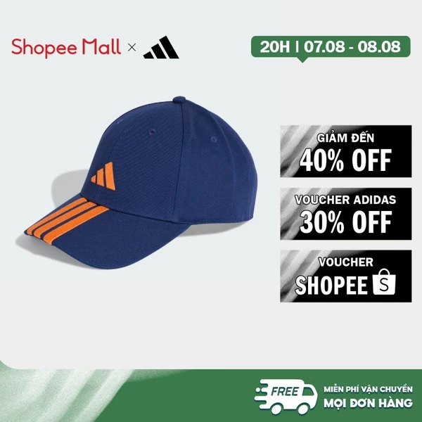[Duy nhất 8.8 - VOUCHER 30%]adidas Phong cách sống Mũ Bóng Chày Logo Mới 3 Sọc Unisex Màu xanh da trời KE5877