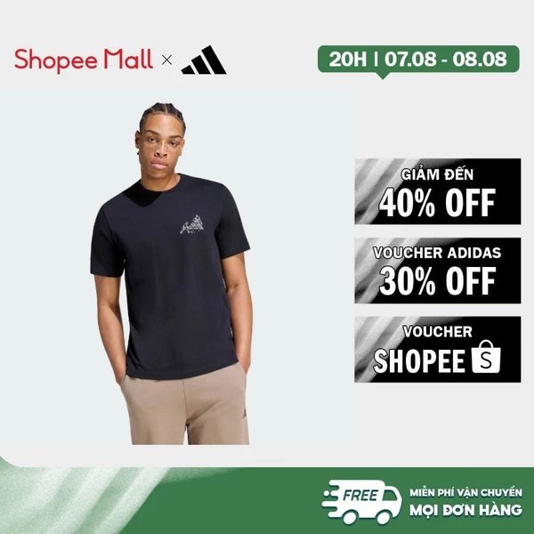 [Duy nhất 8.8 - VOUCHER 30%]adidas Phong cách sống ÁO THUN NOVELTY PONG GRAPHIC Nam Đen KC7121