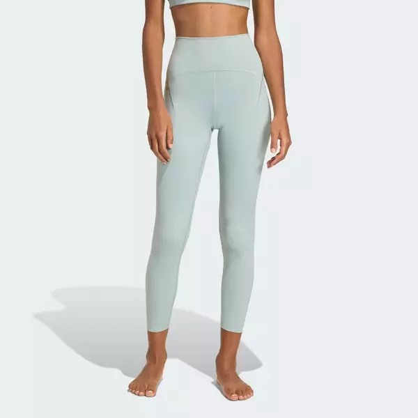 adidas Gym & Training Quần Legging 7/8 Luxe All Me Nữ màu xanh lá JZ4951