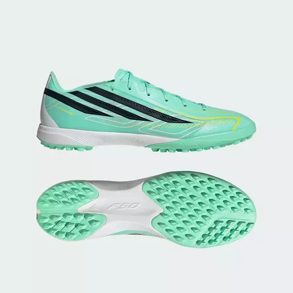 adidas Bóng đá Giày Bóng Đá cho Sân Cỏ Nhân Tạo Turf F50 HYPERFAST LEAGUE Unisex màu xanh lá KJ3435
