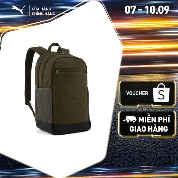 Balo Thể Thao PUMA Unisex BUZZ Backpack Dark Olive Màu Xanh Lá