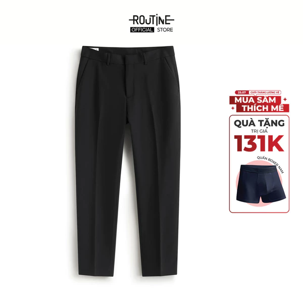 Quần Tây Dài Nam Trơn Form Slim - Routine 10S25PFO002