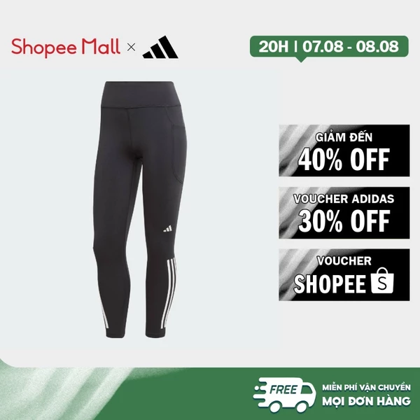 [Duy nhất 8.8 - VOUCHER 30%]adidas Chạy Quần Legging 7/8 3 Sọc adidas DailyRun Nữ Đen IL9870