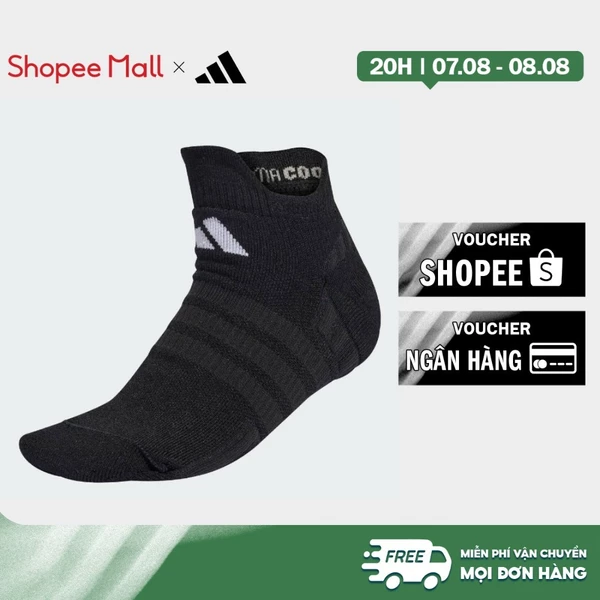 adidas Quần vợt BỘ 1 ĐÔI TẤT TENNIS CỔ THẤP LÓT ĐỆM Unisex Đen KE8876