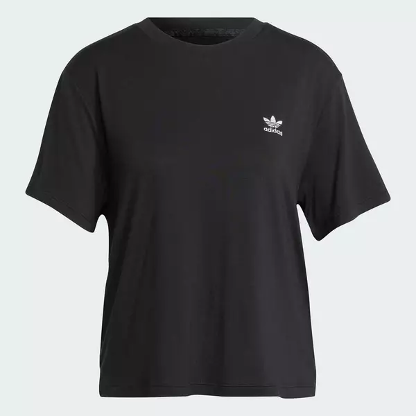 adidas Phong cách sống Áo Thun Ba Lá Họa Tiết Da Rắn Nữ Đen JC5748