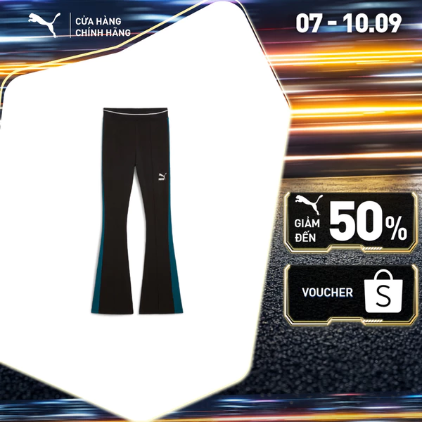 Quần Dài Thời Trang PUMA Nữ T7 Flared Leggings Black Màu Đen