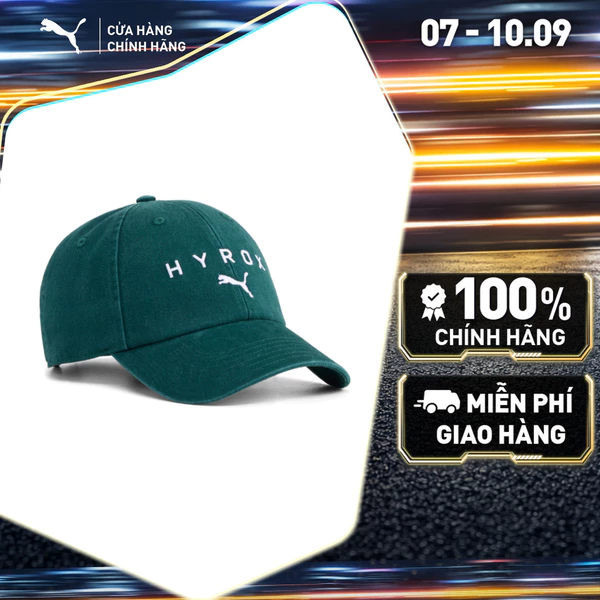 Nón Thể Thao PUMA Unisex x HYROX BB Cap Dark Green Màu Xanh Lá