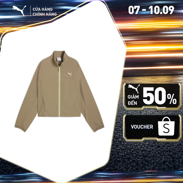 Áo Khoác Thời Trang PUMA Nữ DARE TO Zip-Off Jacket Velvet Moss Màu Nâu