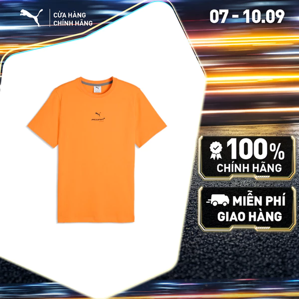 Áo Thun Thể Thao PUMA Nam McLaren Small Logo Tee Papaya Màu Cam