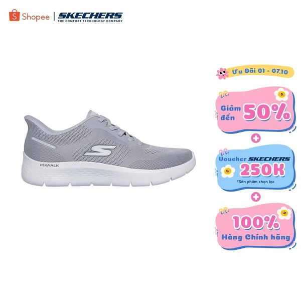 [ĐỘC QUYỀN ONLINE] Giày Thể Thao Nam Skechers Slip-Ins GOwalk Flex Master Đi Bộ - 216924-LTGY Air-Cooled Memory Foam