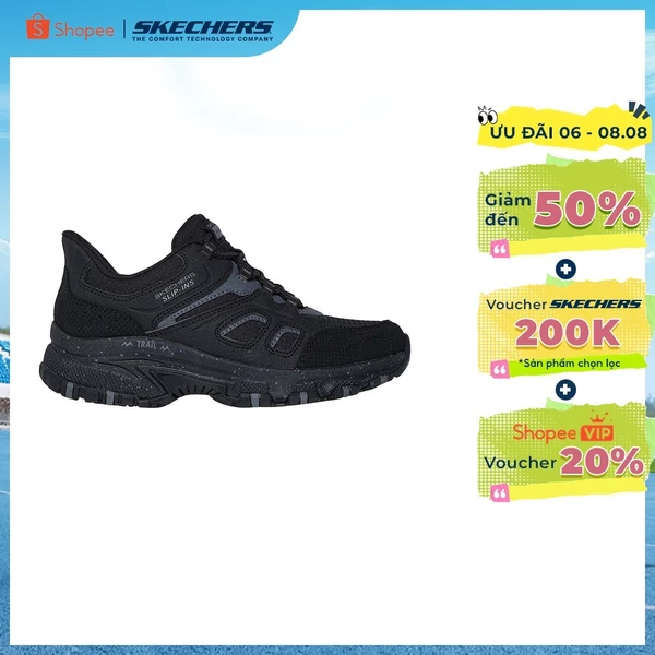 Giày Thể Thao Nữ Skechers Slip-ins Outdoor Hillcrest Kamalino Địa Hình - 180025-BBK Air-Cooled Memory Foam