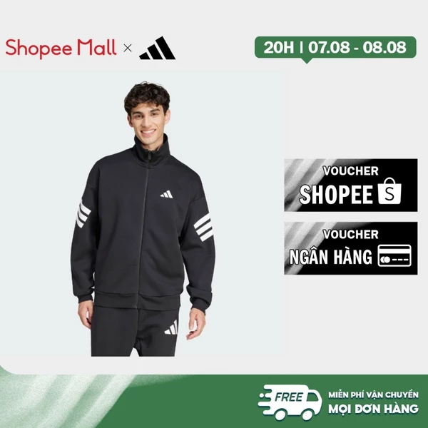 adidas Phong cách sống Áo Track Jacket Dệt Thoi 3 Sọc Future Icons Nam Đen JD4885