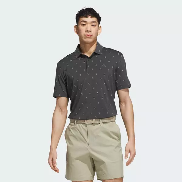 adidas Đánh gôn ÁO POLO ULTIMATE365 ESSENCE PRINT CLIMACOOL Nam Đen HZ6861