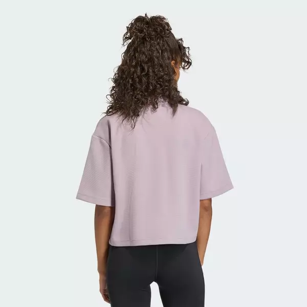 adidas Gym & Training Áo Thun Waffle Yoga Motion Nữ Màu tím KD2706