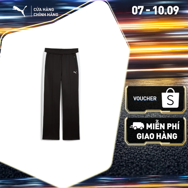 Quần Dài Thời Trang PUMA Nữ T7 ALWAYS ON Straight Pants Black Màu Đen