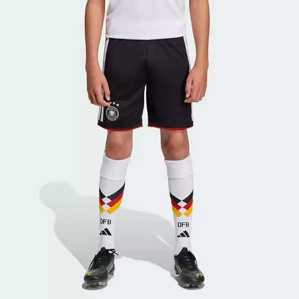 adidas Bóng đá Quần Short Sân Nhà Đức 26 Cho Trẻ Em Trẻ em Đen JZ4562