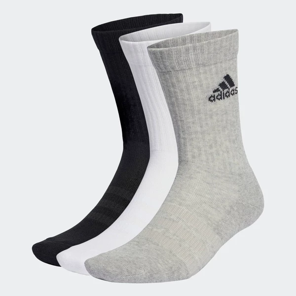 adidas Phong cách sống & Bóng rổ Bộ 3 Đôi Tất Cao Cổ Có Đệm Unisex Xám IA3951