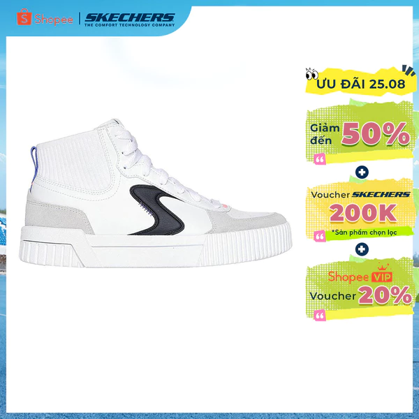 Giày Thể Thao Nữ Skechers Court Classics Jade Cruise Thru - 185099-WBK Air-Cooled Memory Foam Online Sale