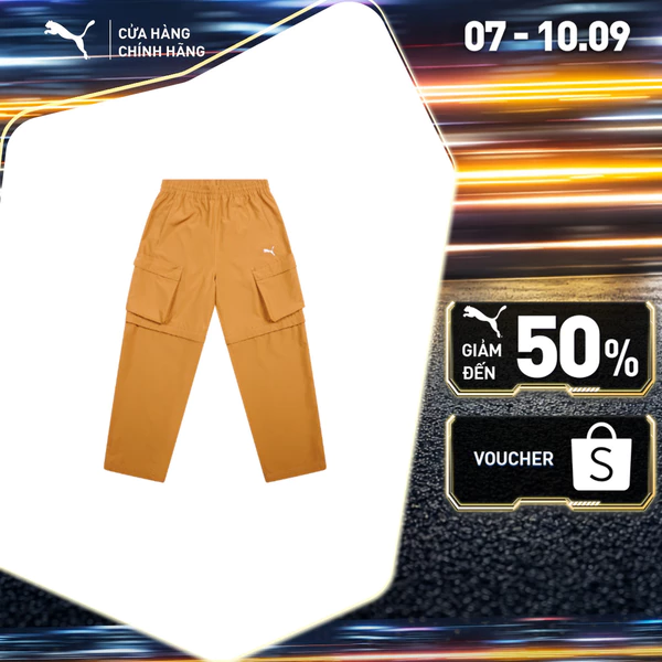 Quần Dài Thời Trang PUMA Nam WARDROBE ESS 2in1 Cargo Pant Honey Butter Màu Nâu