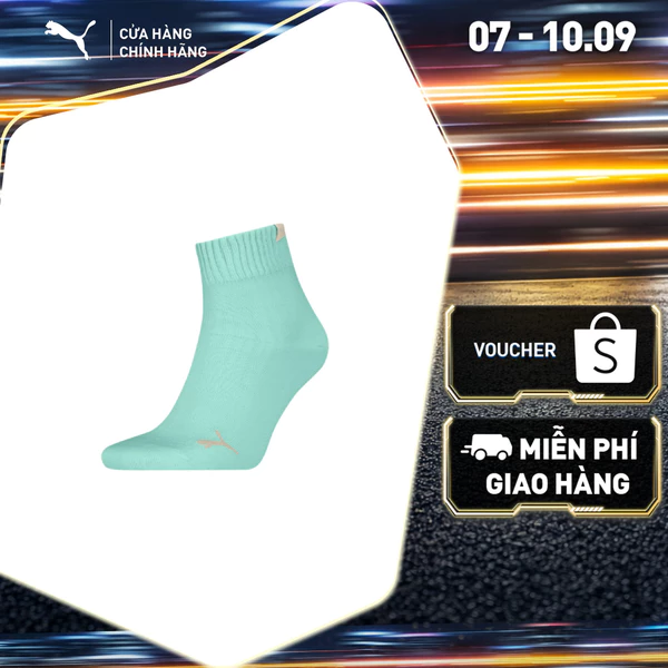 Vớ Thời Trang PUMA Unisex Various U L Quarter 1P mint Màu Xanh Lá