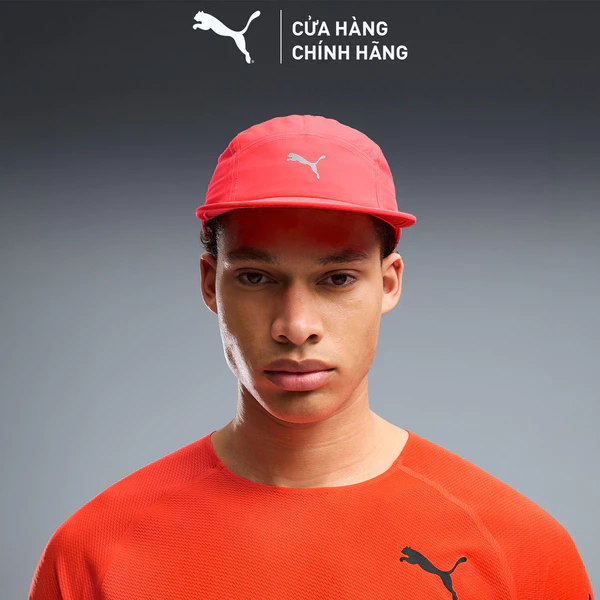 Nón Thể Thao Chạy Bộ PUMA Unisex ESS RUNNING 5 Panel Cap Ultra Red Màu Đỏ