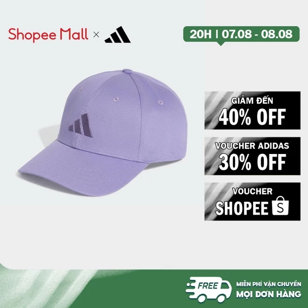 [Duy nhất 8.8 - VOUCHER 30%]adidas Phong cách sống Mũ Bóng Chày Logo Mới Unisex Màu tím KT4750