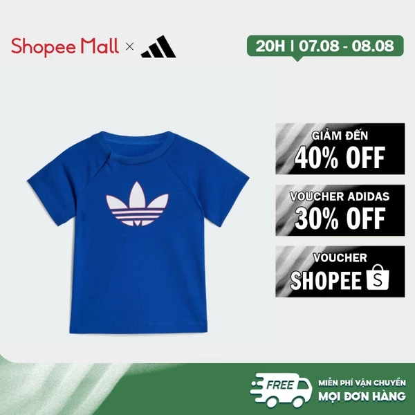 [Duy nhất 8.8 - VOUCHER 30%]adidas Phong cách sống ÁO THUN GRAPHIC BA LÁ Trẻ em Màu xanh da trời KD1059
