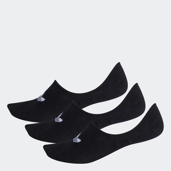 adidas Phong cách sống Bộ 3 đôi tất ẩn Unisex Đen FM0677